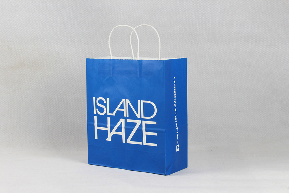 ISLANDHAZE时尚简约型服装牛皮纸袋定制