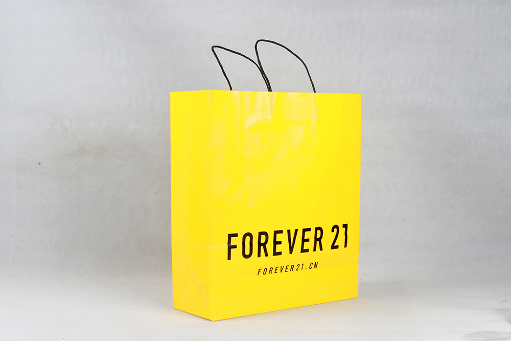 FOREVER21精美服装牛皮纸袋定制